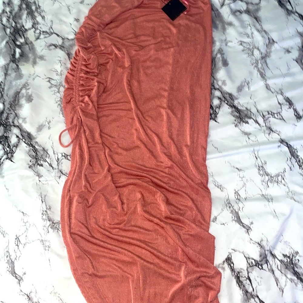 JLUXLABEL Pink Hanna Slinky Skirt size XXL - Picture 2 of 3
